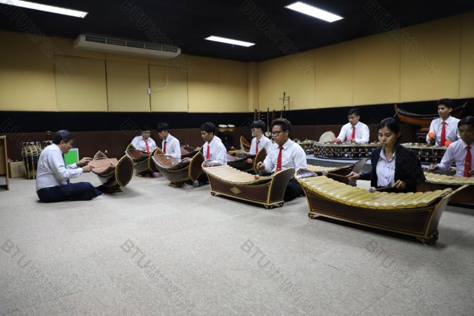 音乐学院泰国传统乐器合奏教学现场