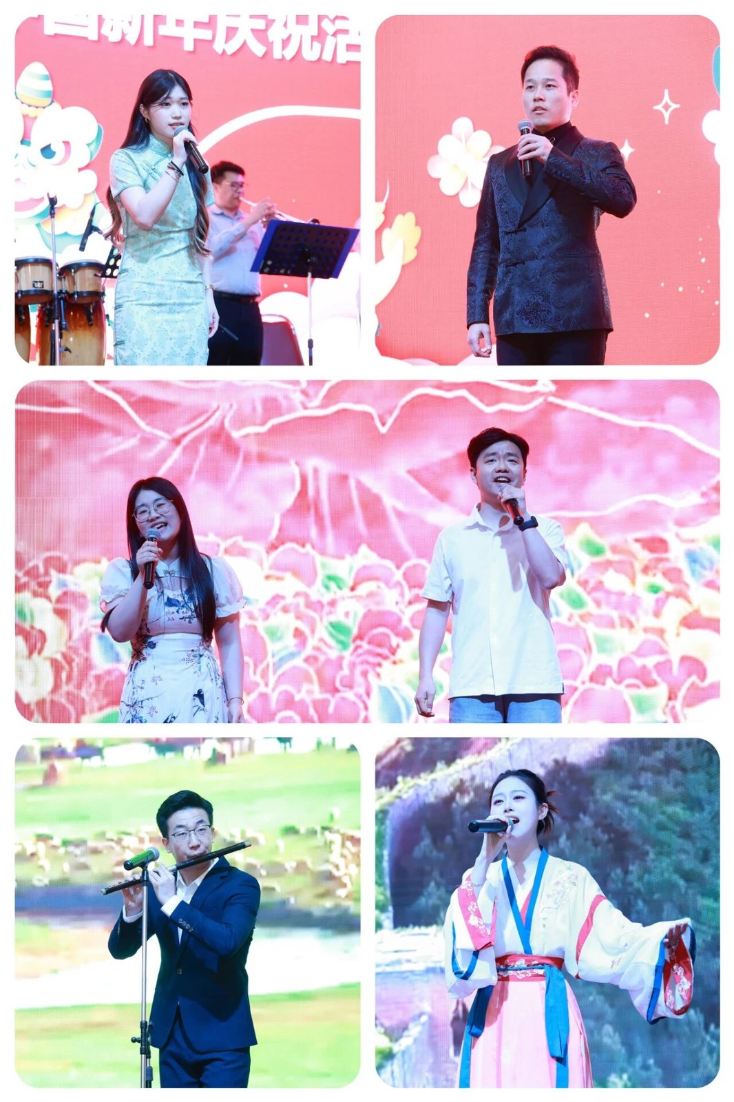 中国新年庆祝活动千人齐唱《歌唱祖国》，校长邦云向中国留学生拜年 现场照片 8