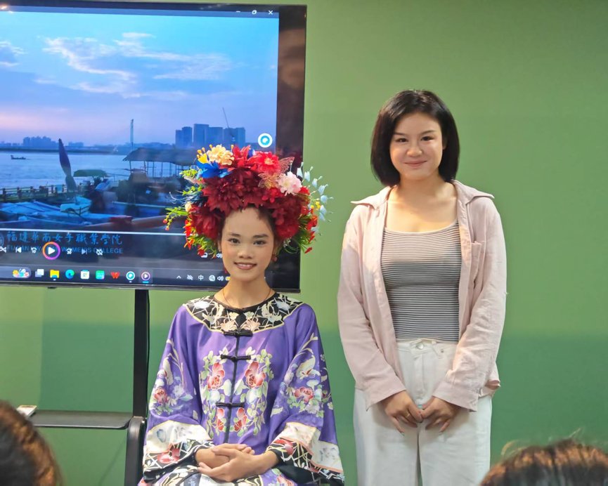 闽韵传薪·非遗启航：福建华南女子职业学院非遗梳化研学项目走进曼谷吞武里大学 现场照片 5